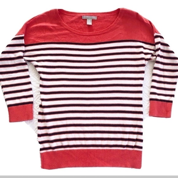 Banana Republic Orange Black Striped Sweater - Picture 5 of 5